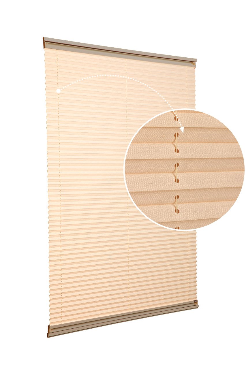 Yapıştırmalı Sistem (Desenli Kumaş) Abelia-Bej -69 - Bronz