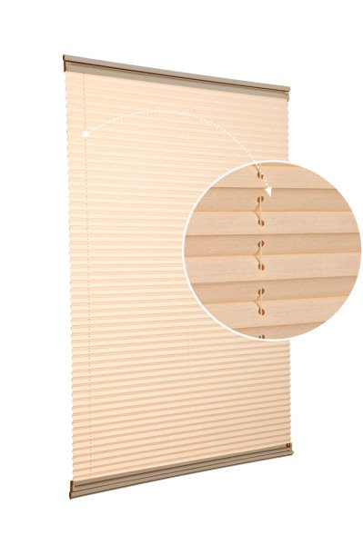 Yapıştırmalı Sistem (Desenli Kumaş) Abelia-Bej -69 - Bronz