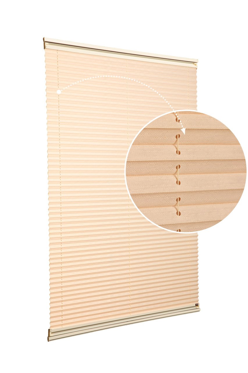 Yapıştırmalı Sistem (Desenli Kumaş) Abelia-Bej -69 - Krem