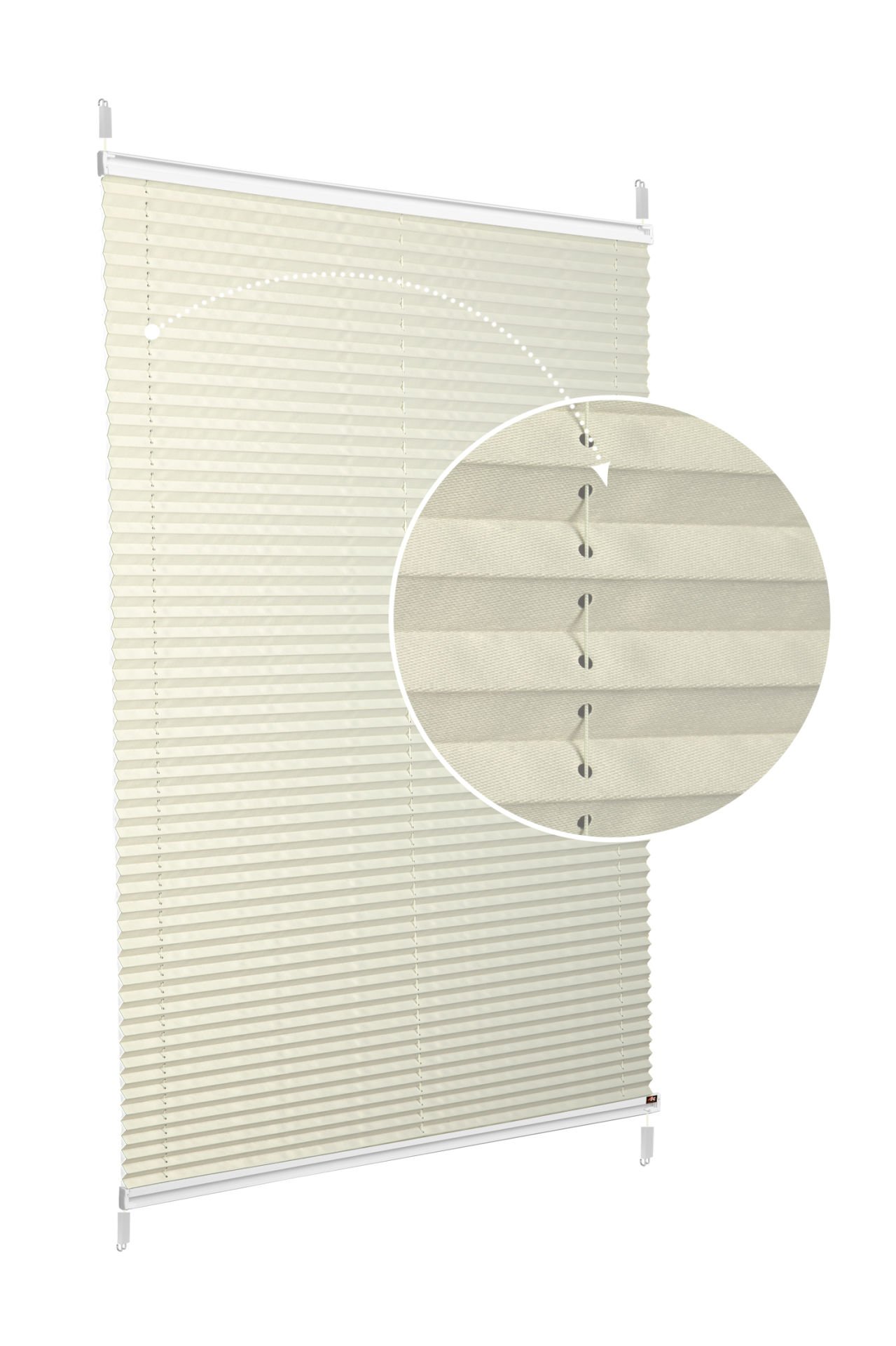 Easyfix Askılı Sistem (Düz Kumaş) Violet-Krem 502 - Beyaz