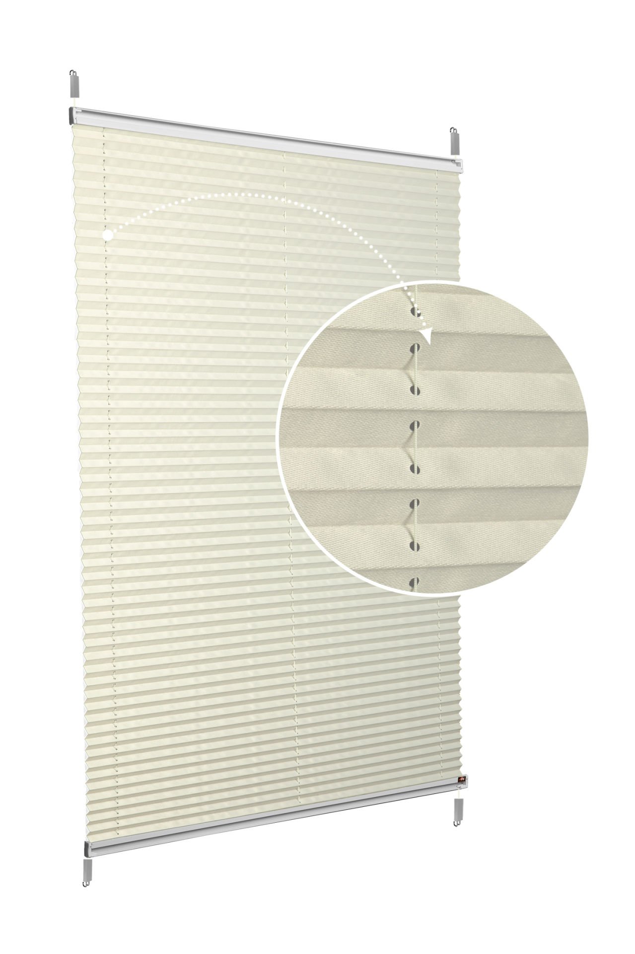 Easyfix Askılı Sistem (Düz Kumaş) Violet-Krem 502 - Gümüş Gri