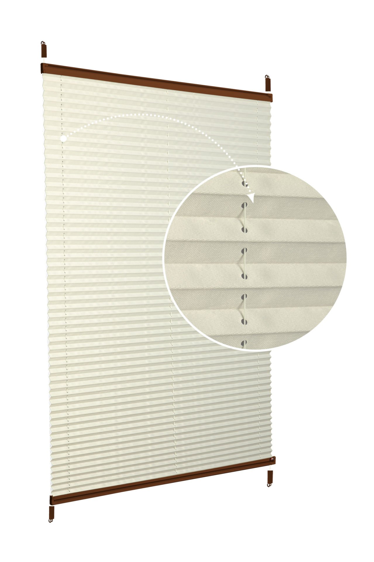 Easyfix Askılı Sistem (Düz Kumaş) Violet-Krem 502 - Kahverengi