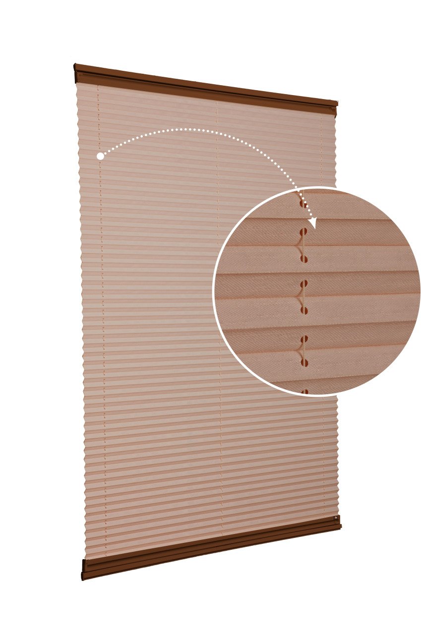 Yapıştırmalı Sistem (Desenli Kumaş) Abelia-Kahverengi -705 - Kahverengi