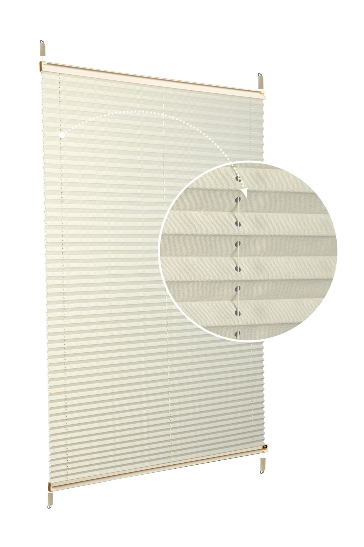 Easyfix Askılı Sistem (Düz Kumaş) Violet-Krem 502 - Krem