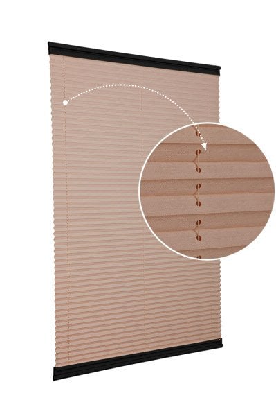 Yapıştırmalı Sistem (Desenli Kumaş) Abelia-Kahverengi -705 - Siyah