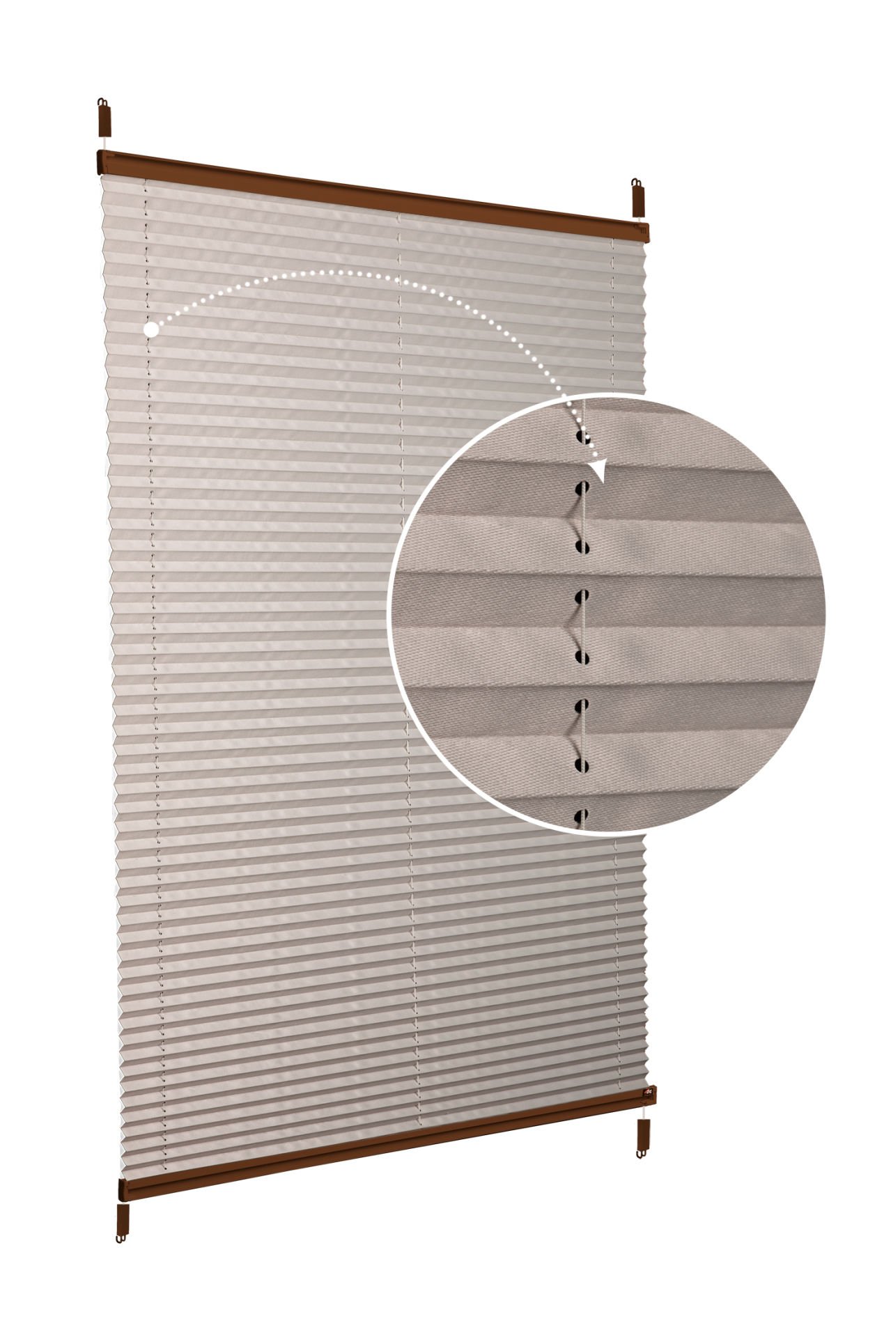 Easyfix Askılı Sistem (Düz Kumaş) Violet-Kül Gri-3078 - Kahverengi