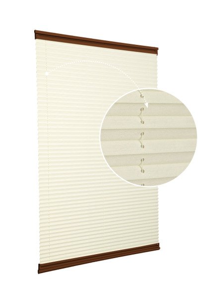 Yapıştırmalı Sistem (Desenli Kumaş) Abelia-Krem -502 - Kahverengi