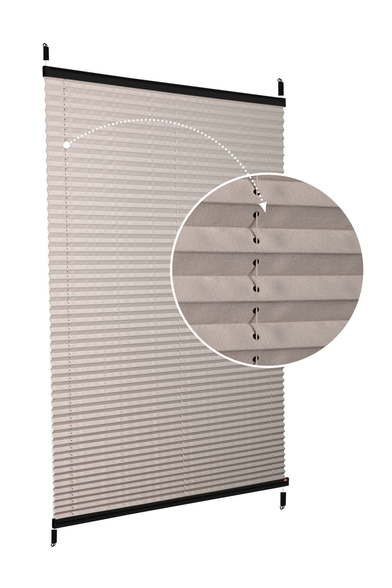 Easyfix Askılı Sistem (Düz Kumaş) Violet-Kül Gri-3078 - Siyah