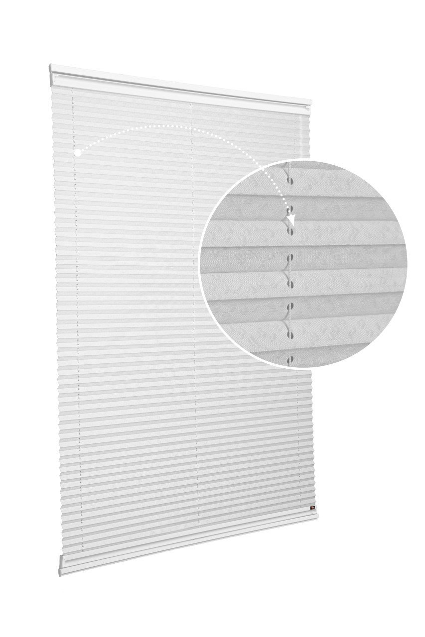 Yapıştırmalı Sistem (Desenli Kumaş) Lotus-A.Gri 3077 - Beyaz