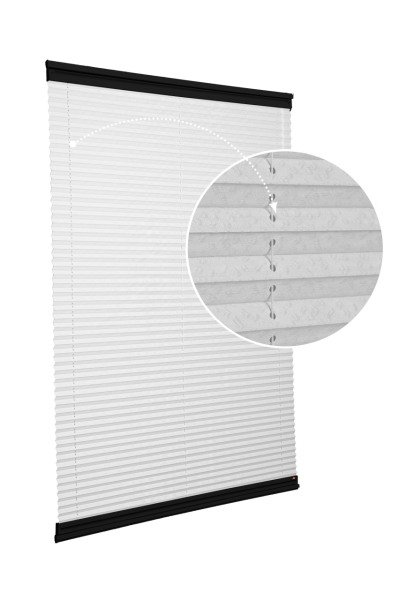 Yapıştırmalı Sistem (Desenli Kumaş) Lotus-A.Gri 3077 - Siyah