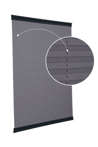 Yapıştırmalı Sistem (Desenli Kumaş) Lotus-Antresit Gri -2421 - Antresit Gri