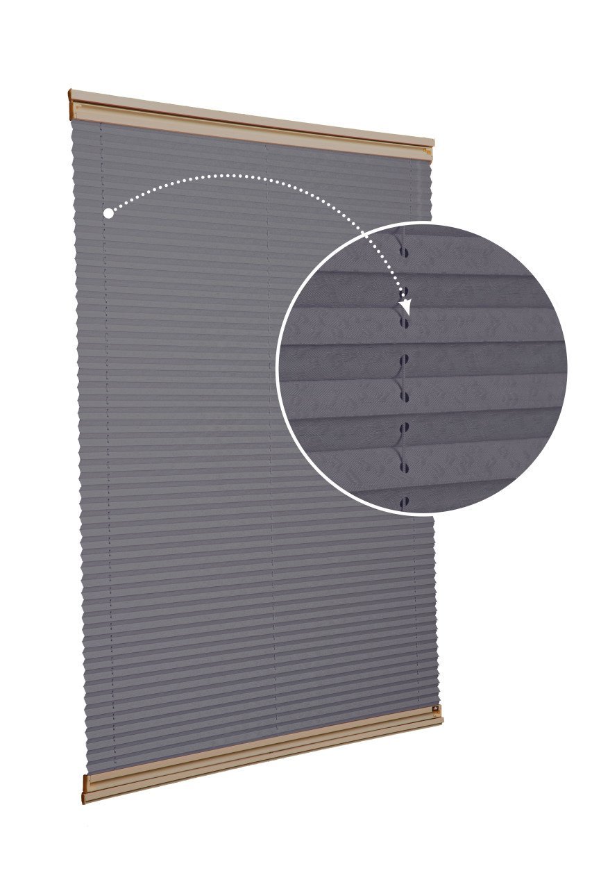 Yapıştırmalı Sistem (Desenli Kumaş) Lotus-Antresit Gri -2421 - Bronz