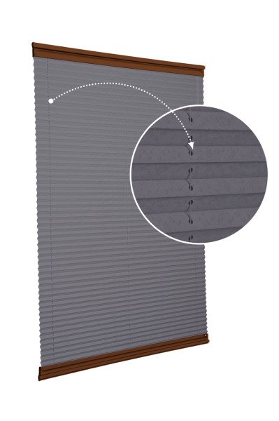 Yapıştırmalı Sistem (Desenli Kumaş) Lotus-Antresit Gri -2421 - Kahverengi