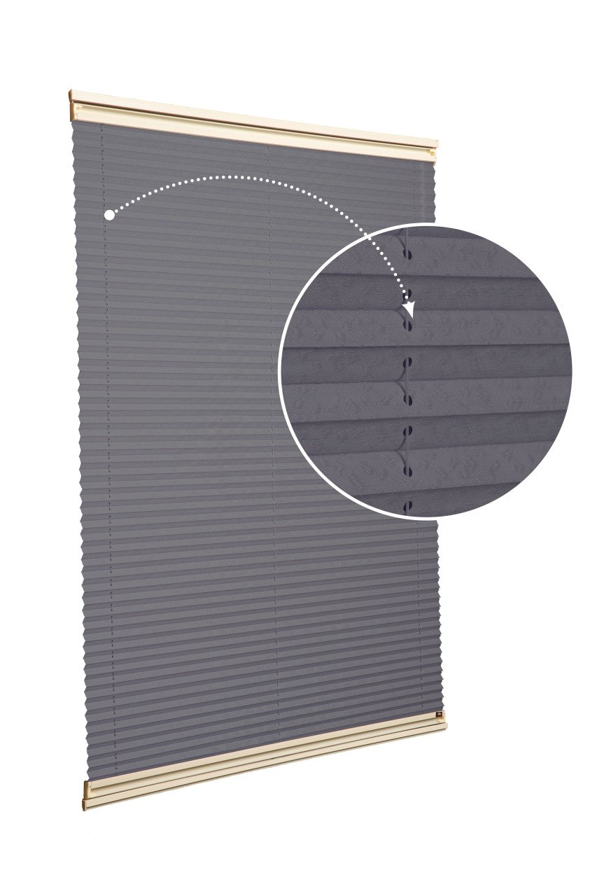 Yapıştırmalı Sistem (Desenli Kumaş) Lotus-Antresit Gri -2421 - Krem