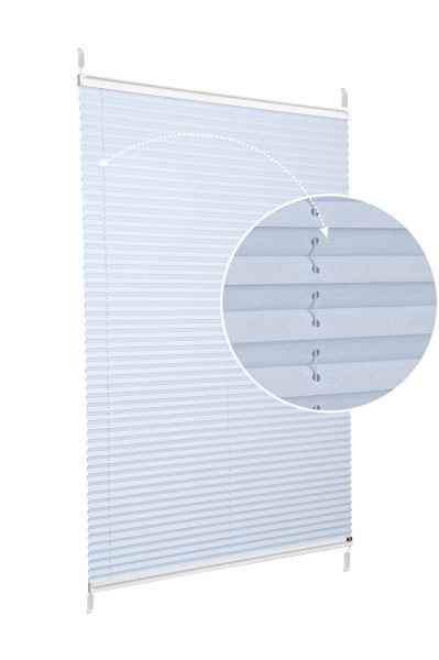 Easyfix Askılı Sistem (Desenli Kumaş) Abelia-Açık Gri -2255 - Beyaz