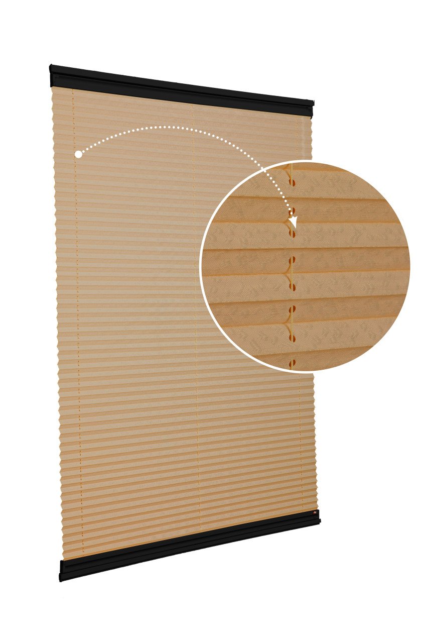 Yapıştırmalı Sistem (Desenli Kumaş) Lotus-Bronz -519 - Siyah