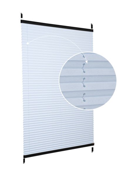 Easyfix Askılı Sistem (Desenli Kumaş) Abelia-Açık Gri -2255 - Siyah