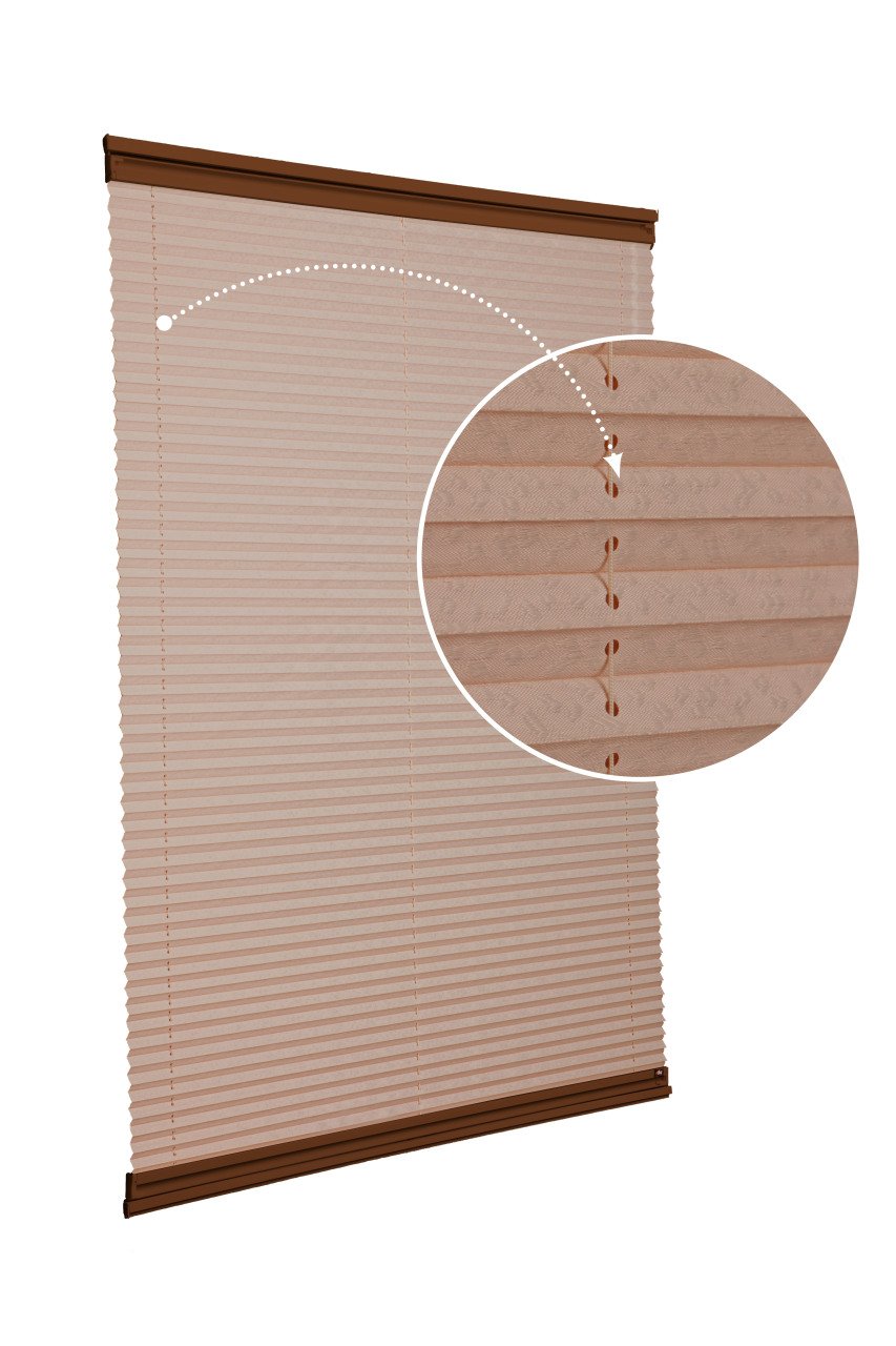 Yapıştırmalı Sistem (Desenli Kumaş) Lotus-Kahverengi -705 - Kahverengi