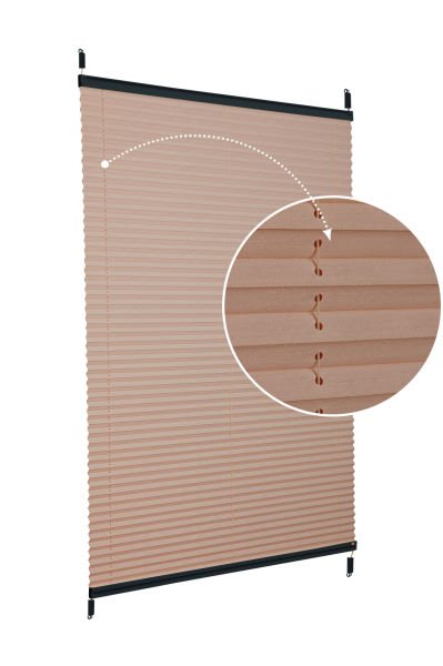 Easyfix Askılı Sistem (Desenli Kumaş) Abelia-Kahverengi -705 - Antresit Gri