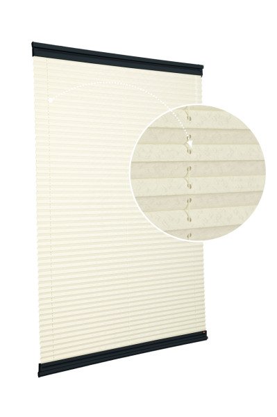 Yapıştırmalı Sistem (Desenli Kumaş) Lotus-Krem -502 - Antresit Gri