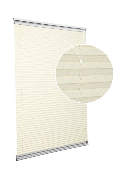 Yapıştırmalı Sistem (Desenli Kumaş) Lotus-Krem -502 - Gümüş Gri