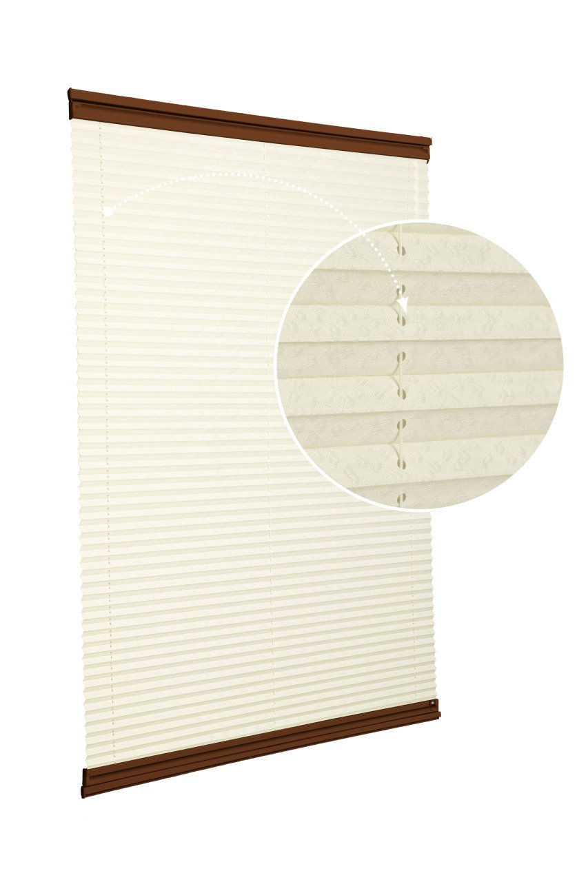 Yapıştırmalı Sistem (Desenli Kumaş) Lotus-Krem -502 - Kahverengi