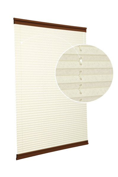 Yapıştırmalı Sistem (Desenli Kumaş) Lotus-Krem -502 - Kahverengi