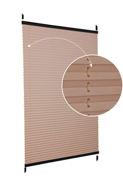 Easyfix Askılı Sistem (Desenli Kumaş) Abelia-Kahverengi -705 - Siyah