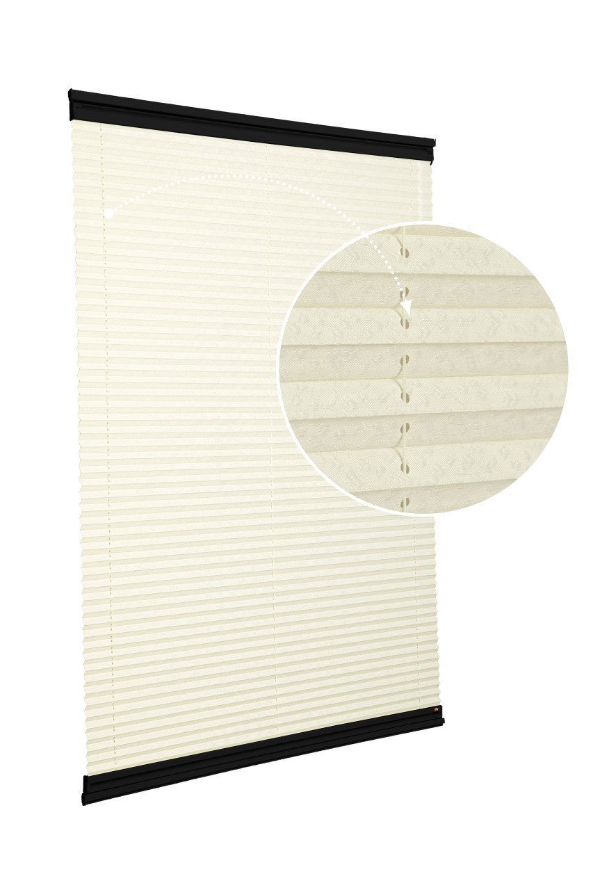 Yapıştırmalı Sistem (Desenli Kumaş) Lotus-Krem -502 - Siyah