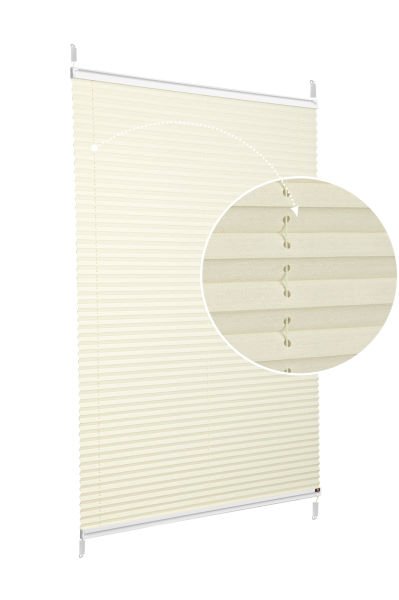 Easyfix Askılı Sistem (Desenli Kumaş) Abelia-Krem -502 - Beyaz