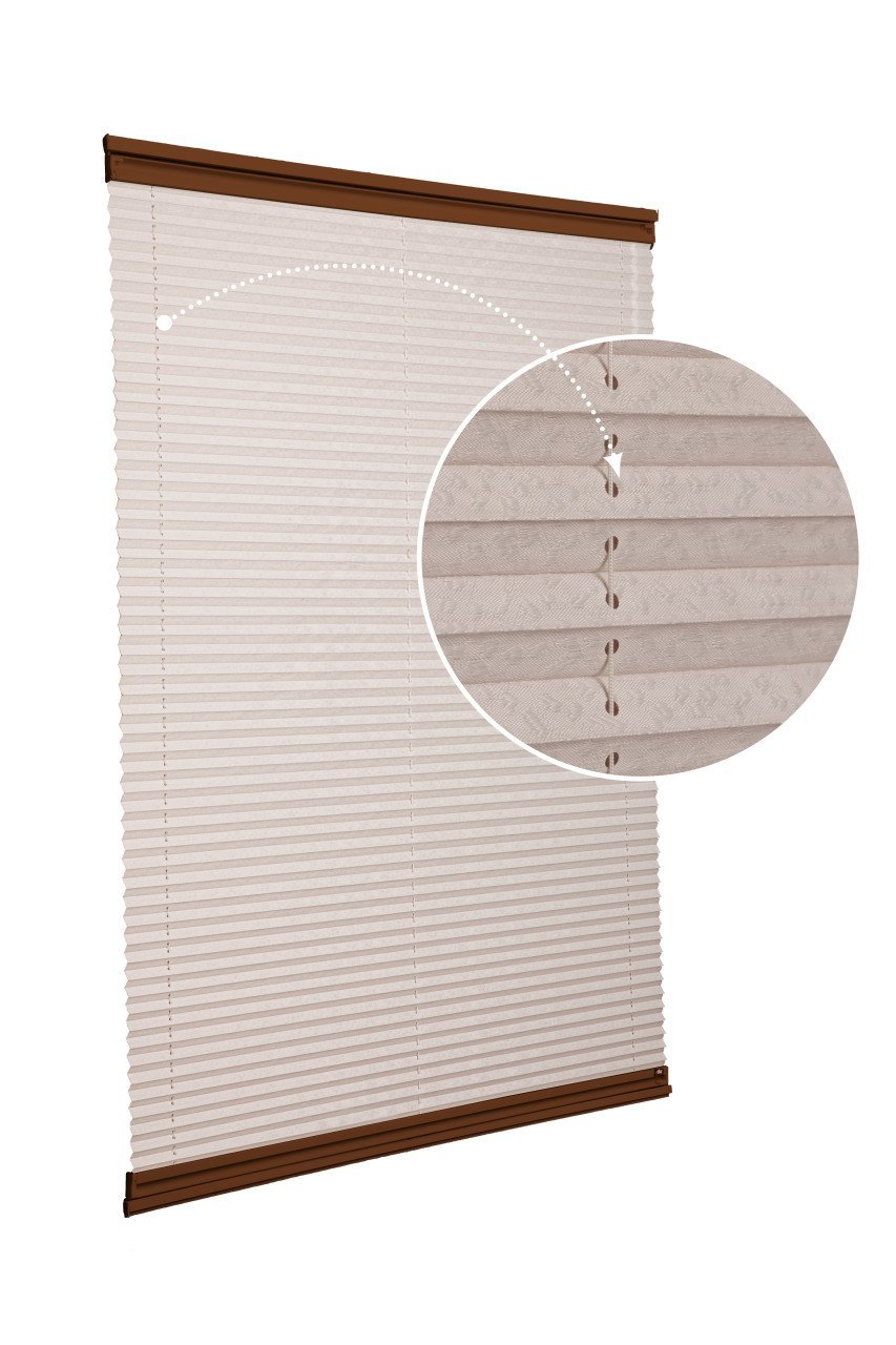 Yapıştırmalı Sistem (Desenli Kumaş) Lotus-Kül Gri -3078 - Kahverengi