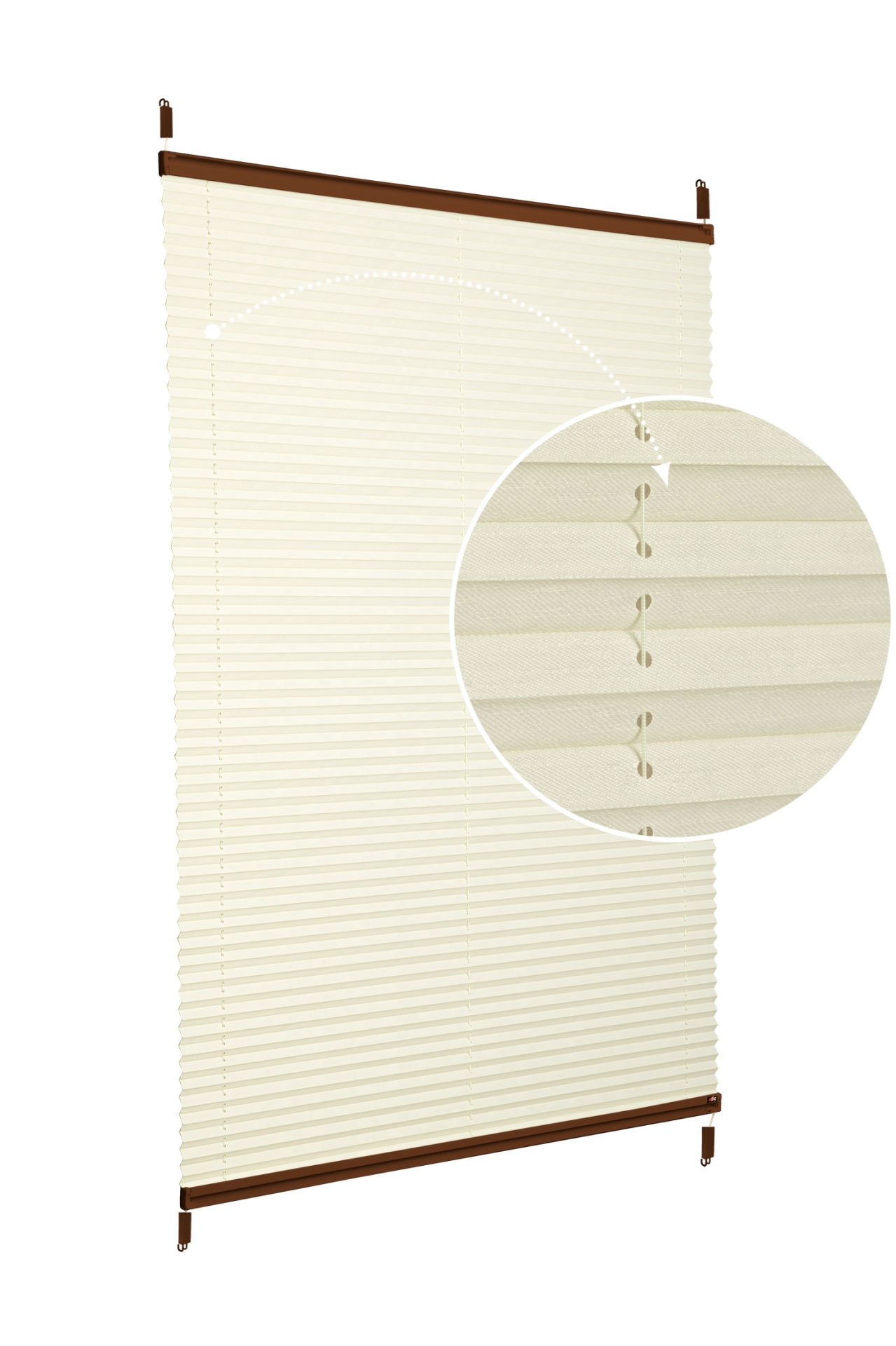 Easyfix Askılı Sistem (Desenli Kumaş) Abelia-Krem -502 - Kahverengi