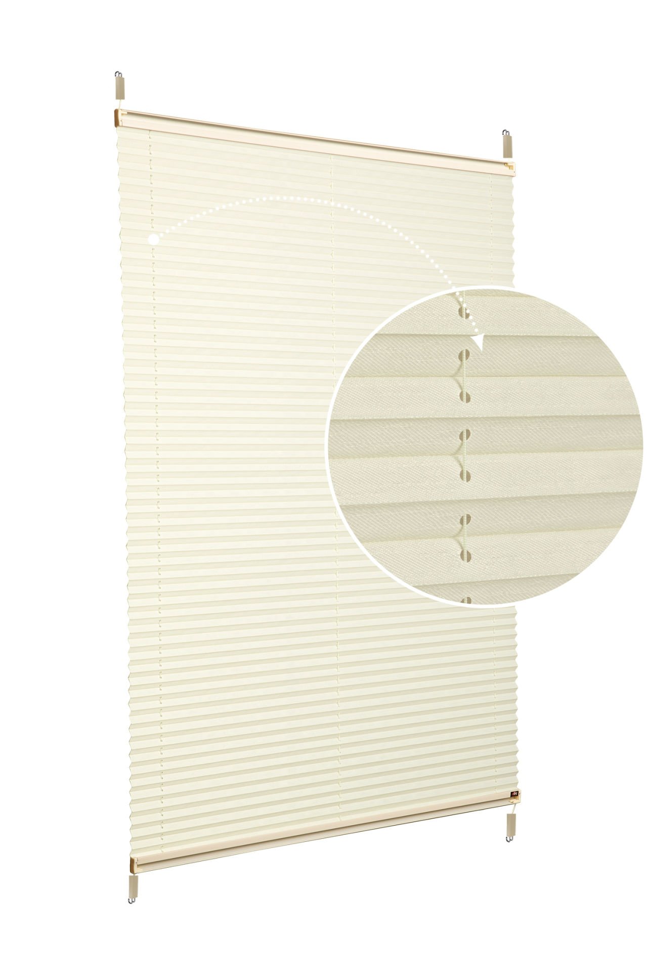 Easyfix Askılı Sistem (Desenli Kumaş) Abelia-Krem -502 - Krem