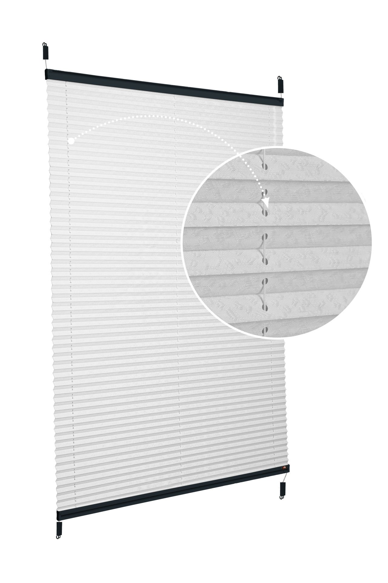 Easyfix Askılı Sistem (Desenli Kumaş) Lotus-A.Gri 3077 - Antresit Gri