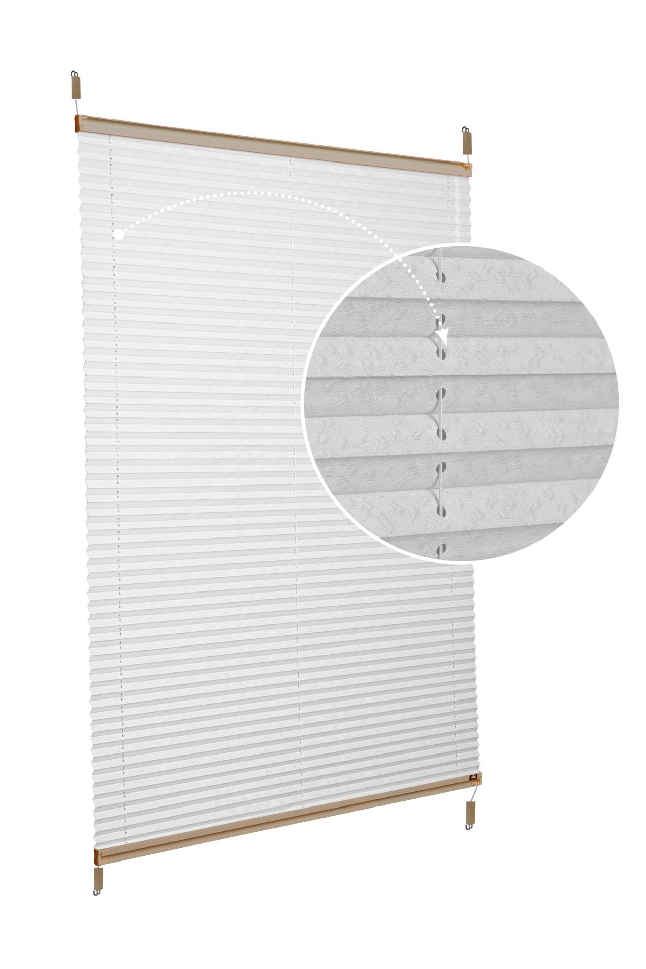 Easyfix Askılı Sistem (Desenli Kumaş) Lotus-A.Gri 3077 - Bronz