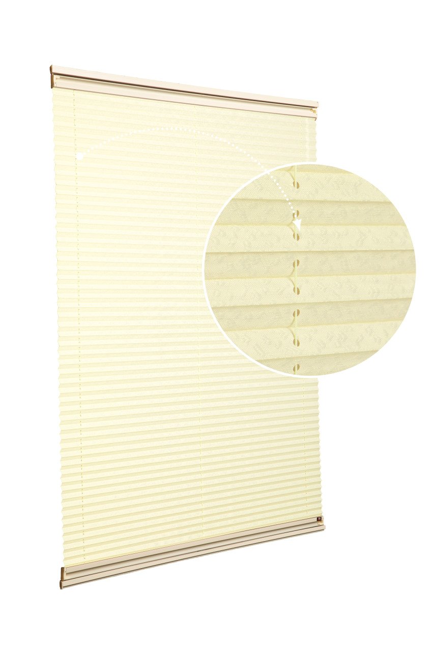 Yapıştırmalı Sistem (Desenli Kumaş) Lotus-Sarı -726 - Kahverengi