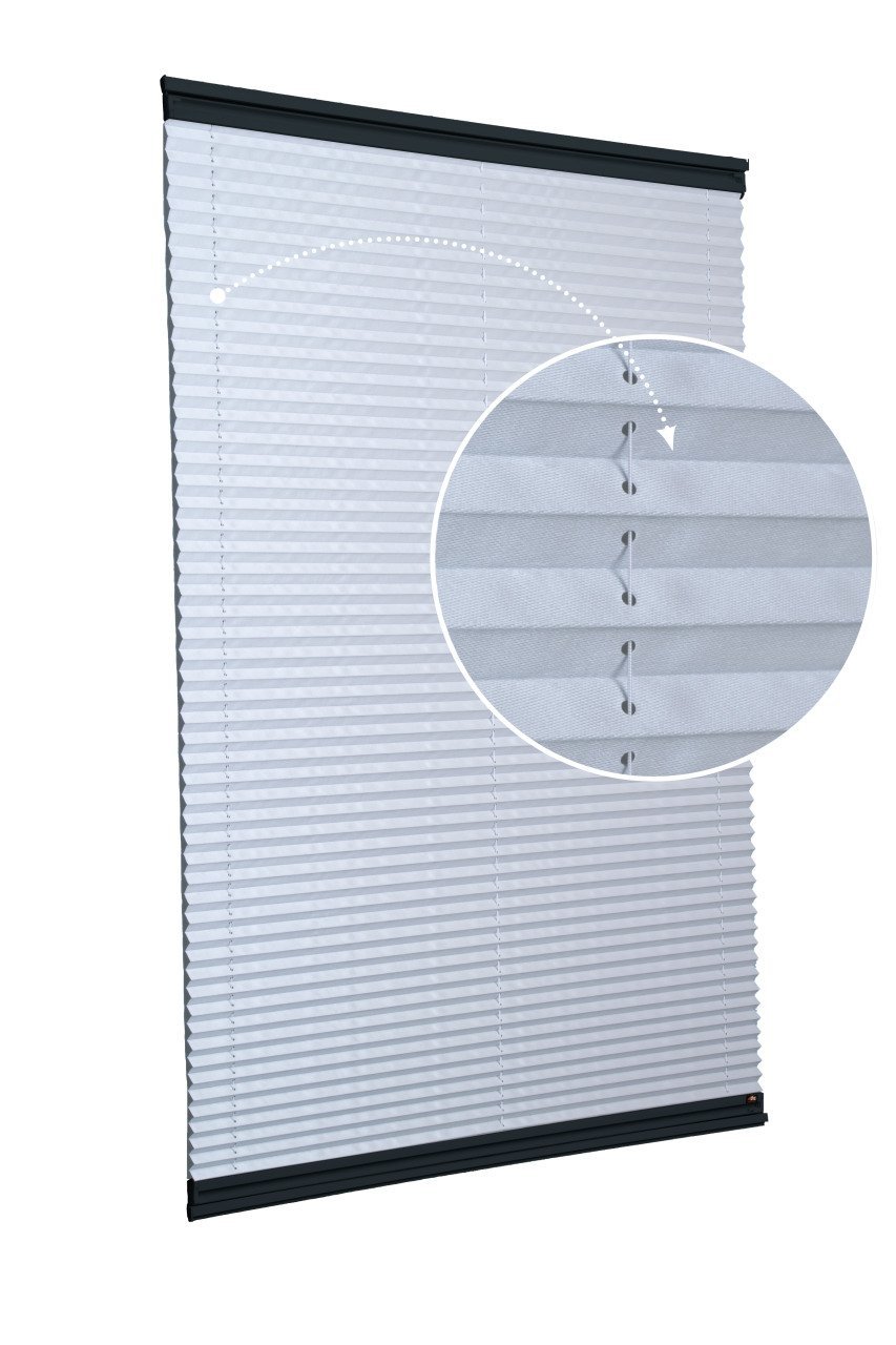 Yapıştırmalı Plise Perde (Düz Kumaş) Violet-A.Gri-2255 - Antresit Gri