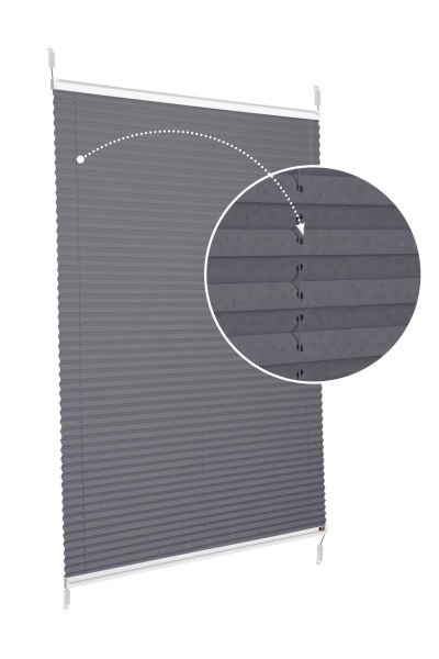 Easyfix Askılı Sistem (Desenli Kumaş) Lotus-Antresit Gri -2421 - Beyaz