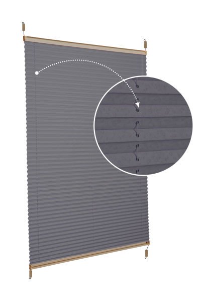 Easyfix Askılı Sistem (Desenli Kumaş) Lotus-Antresit Gri -2421 - Bronz