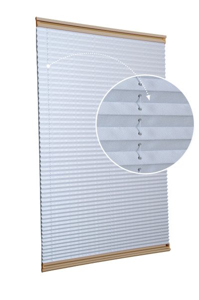 Yapıştırmalı Plise Perde (Düz Kumaş) Violet-A.Gri-2255 - Bronz