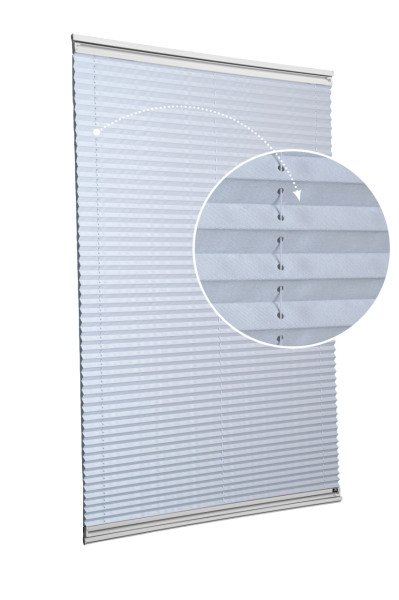 Yapıştırmalı Plise Perde (Düz Kumaş) Violet-A.Gri-2255 - Gümüş Gri