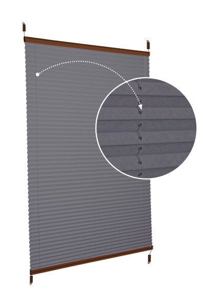 Easyfix Askılı Sistem (Desenli Kumaş) Lotus-Antresit Gri -2421 - Kahverengi