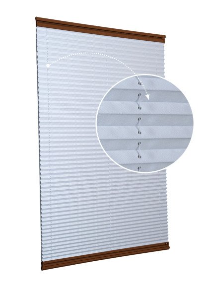 Yapıştırmalı Plise Perde (Düz Kumaş) Violet-A.Gri-2255 - Kahverengi