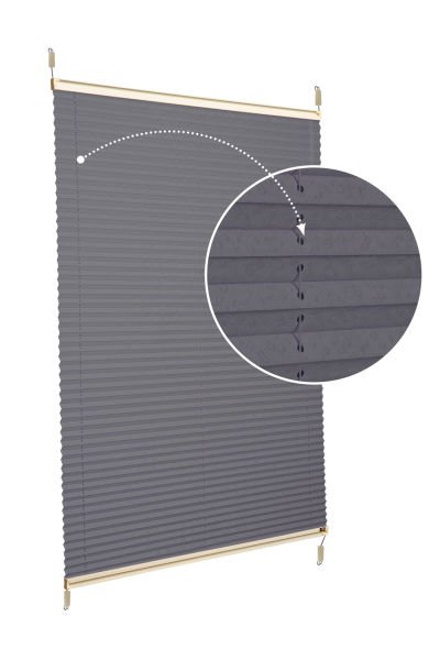 Easyfix Askılı Sistem (Desenli Kumaş) Lotus-Antresit Gri -2421 - Krem