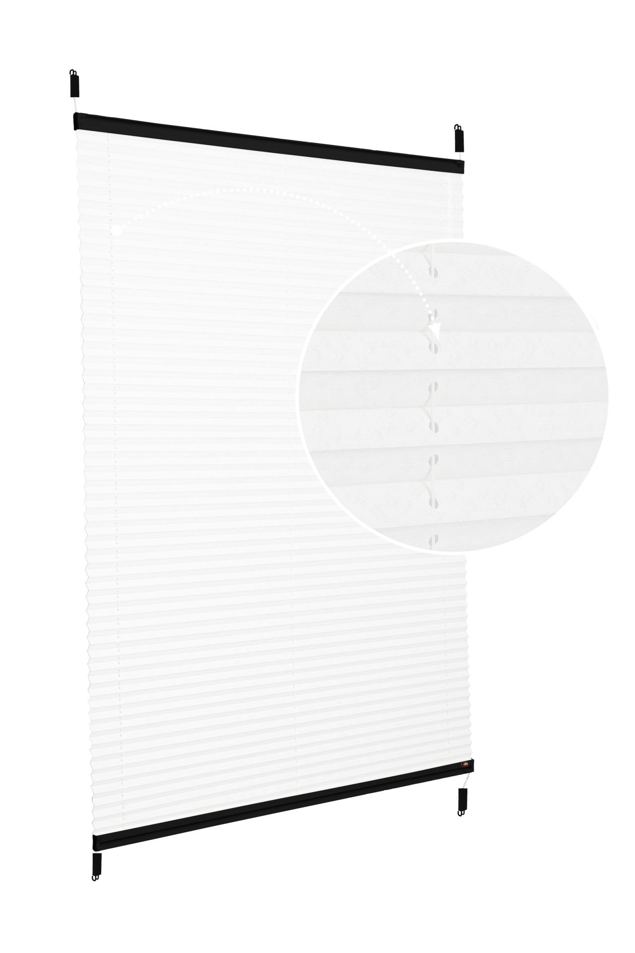 Easyfix Askılı Sistem (Desenli Kumaş) Lotus-Beyaz-01 - Siyah