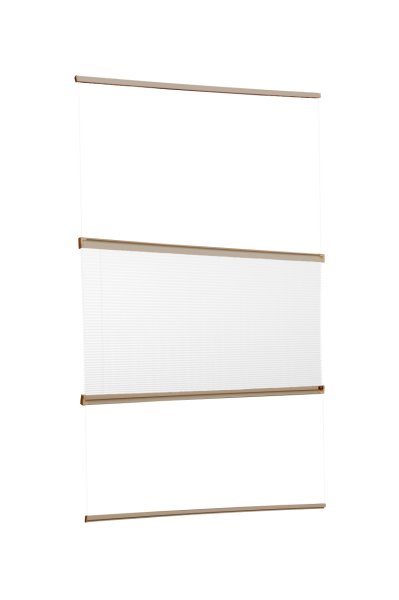 Yapıştırmalı Plise Perde (Düz Kumaş) Violet-Beyaz 01 - Bronz