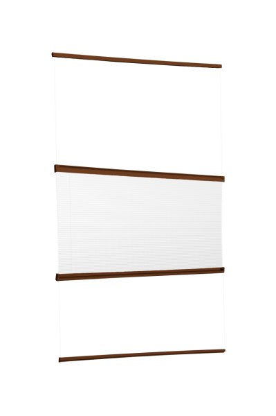 Yapıştırmalı Plise Perde (Düz Kumaş) Violet-Beyaz 01 - Kahverengi