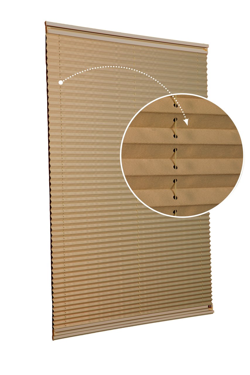 Yapıştırmalı Plise Perde (Düz Kumaş) Violet-Bronz-519 - Bronz