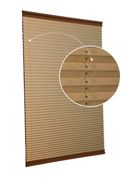 Yapıştırmalı Plise Perde (Düz Kumaş) Violet-Bronz-519 - Kahverengi