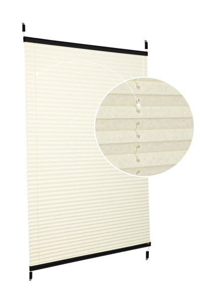 Easyfix Askılı Sistem (Desenli Kumaş) Lotus-Krem -502 - Siyah